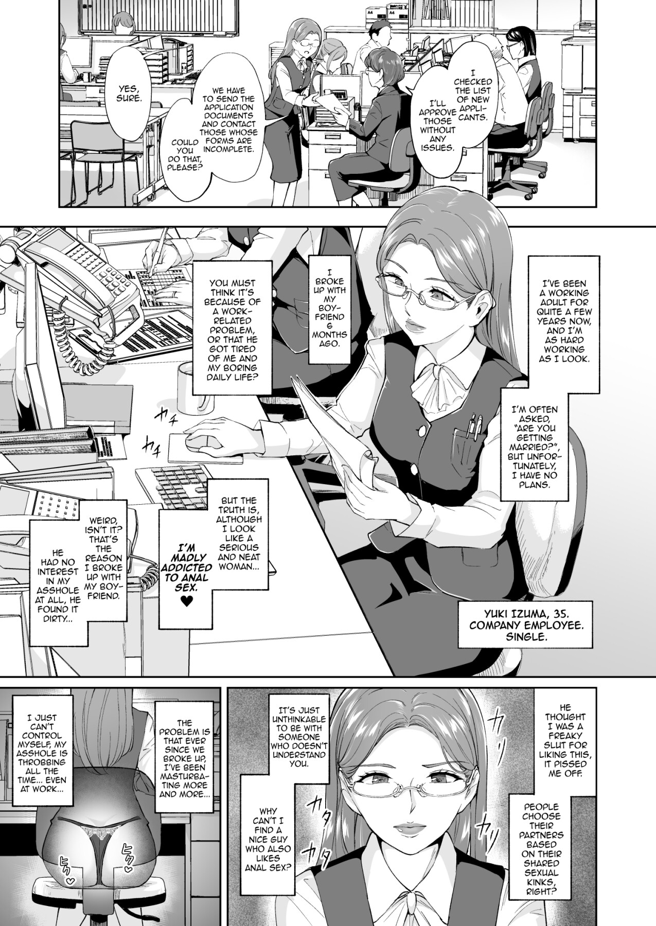 Hentai Manga Comic-Ass anal mature woman ass-Read-2